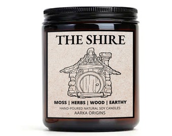 The Shire Literary Candle, Book Lover Candle, Bookish Gifts, Book Candle Gift, Geek Gift, Gamer