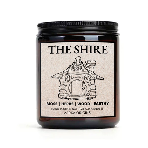 The Shire Literary Candle, Book Lover Candle, Bookish Gifts, Book Candle Gift, Geek Gift, Gamer