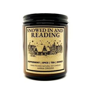 Snowed In & Reading Soy Candles | Book Inspired Candle | Bookworm Gift | Winter candles | Wax Melt