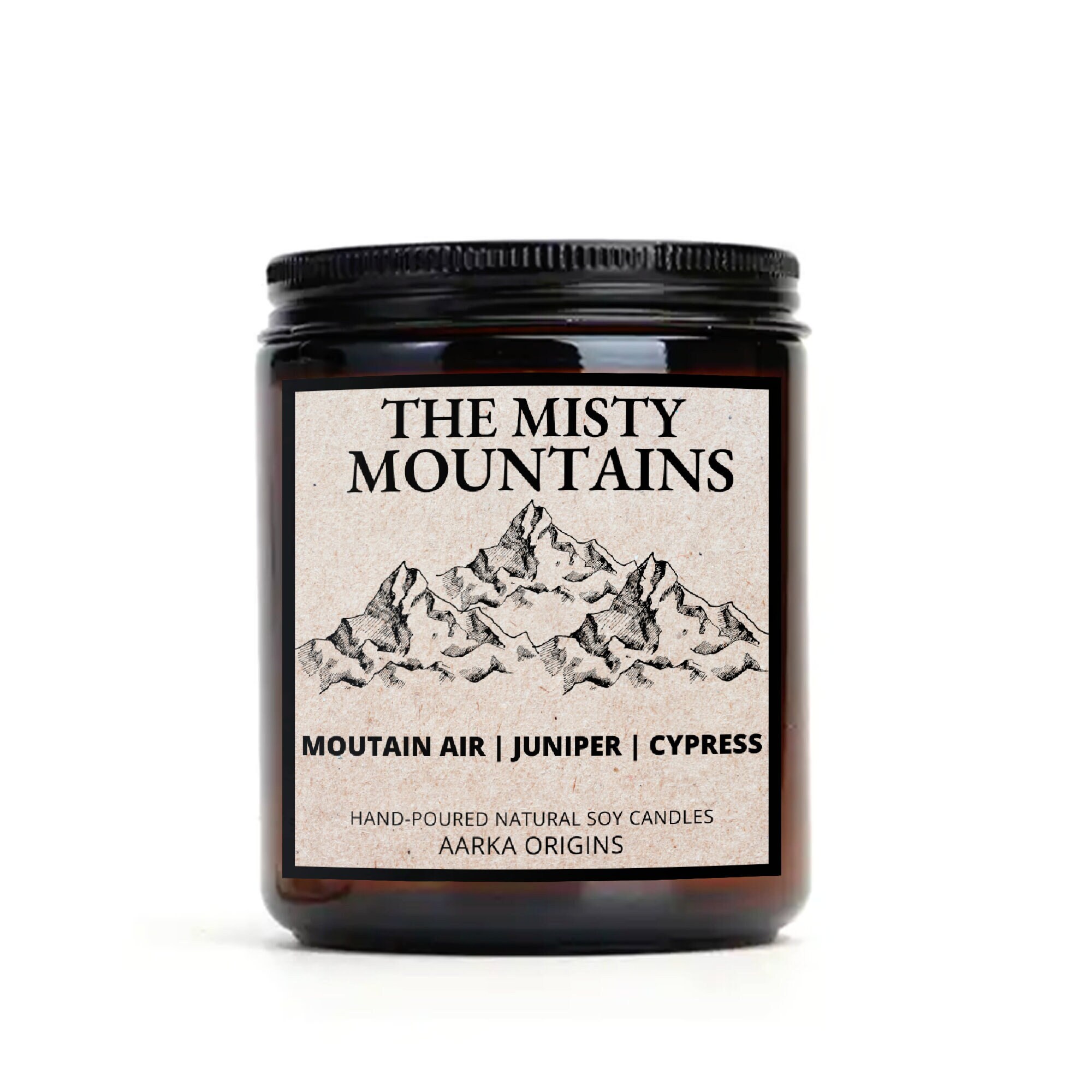 The Misty Mountains Candle, Book Lover Candle, Bookish Gifts, Book Candle Gift, Geek Gift, RPG, Gamer