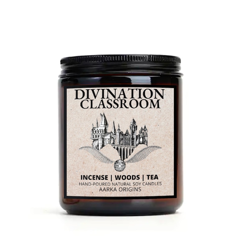 divination soy candle, wizard candle