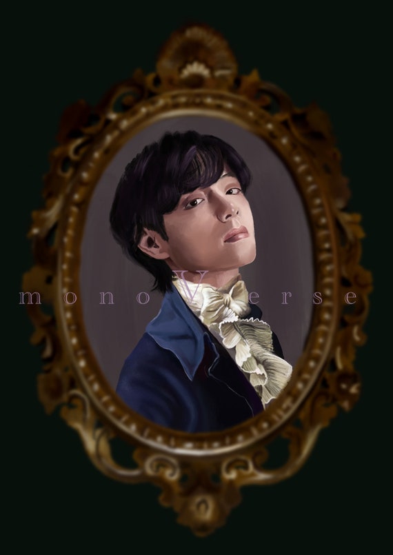 BTS V Fan Art: the Portrait of Kim Taehyung - Etsy