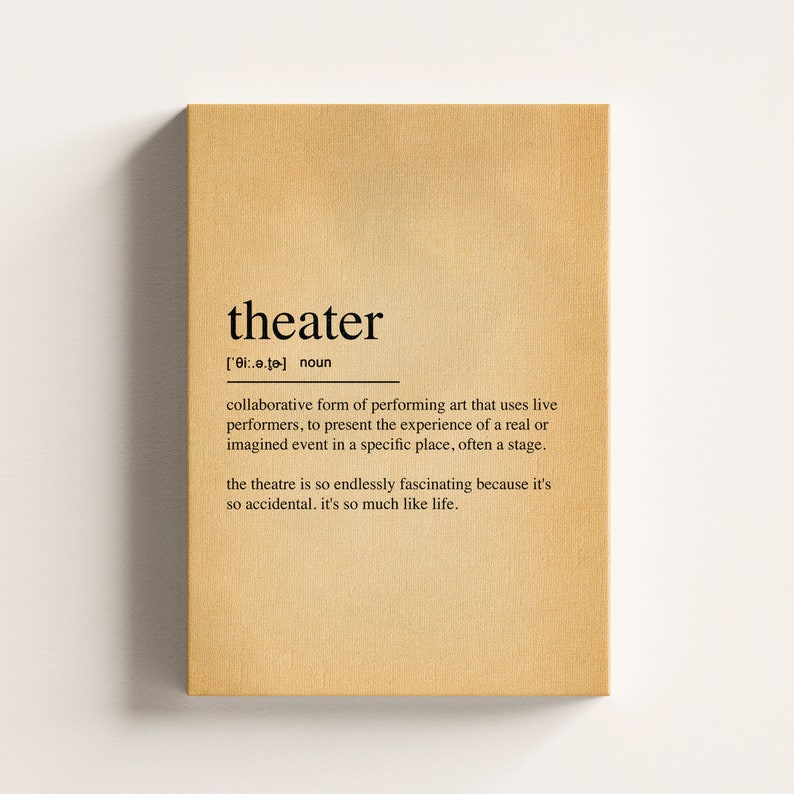 Theater Definition Poster Quote Wall Art Modern Minimalist Etsy theater-definition-poster-quote-wall-art-modern-minimalist-etsy