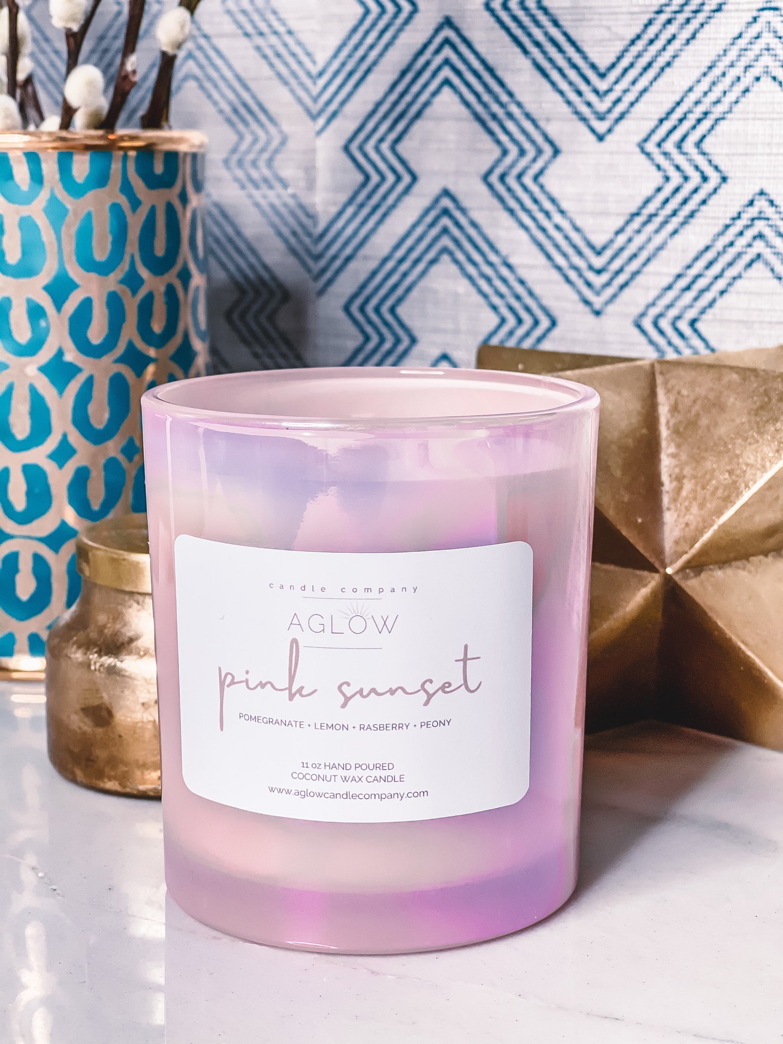 AGLOW Candles 2 Wick Luxury Coconut Wax Natural Candle Etsy