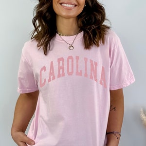 Pastel Carolina Comfort Colors Tee Preppy Stuff South Carolina Football Shirt University Gift College Apparel Varsity Shirt SC Crewneck