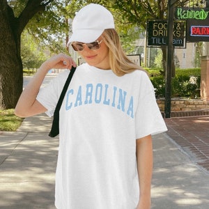 Carolina Graphic Tee Vintage Look N Carolina Crew neck Carolina Shirt Preppy North Varsity Tee N Carolina University Gift