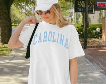 Carolina graphic T-shirt vintage look N Carolina ronde hals Carolina shirt preppy North Varsity Tee N Carolina University cadeau