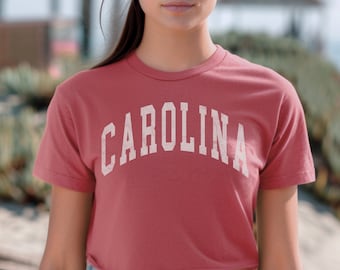 Carolina crop top South Carolina cropped T-shirt SC preppy shirt game Day shirt baby T-shirt Charleston vintage geïnspireerd shirt Carolina
