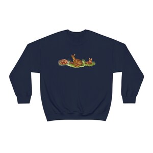 Cute Forest Deer Sweatshirt Mother Deer and Fawns Crewneck Cottage Core Forest Core Woodland Wild Life Shirt Nature Sweatshirt image 8