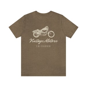 Vintage Motors Motorcycle Graphic Tee California TShirt Distressed Retro Shirt Biker T Shirt Oversized Shirt Band Tee Aesthetic image 7