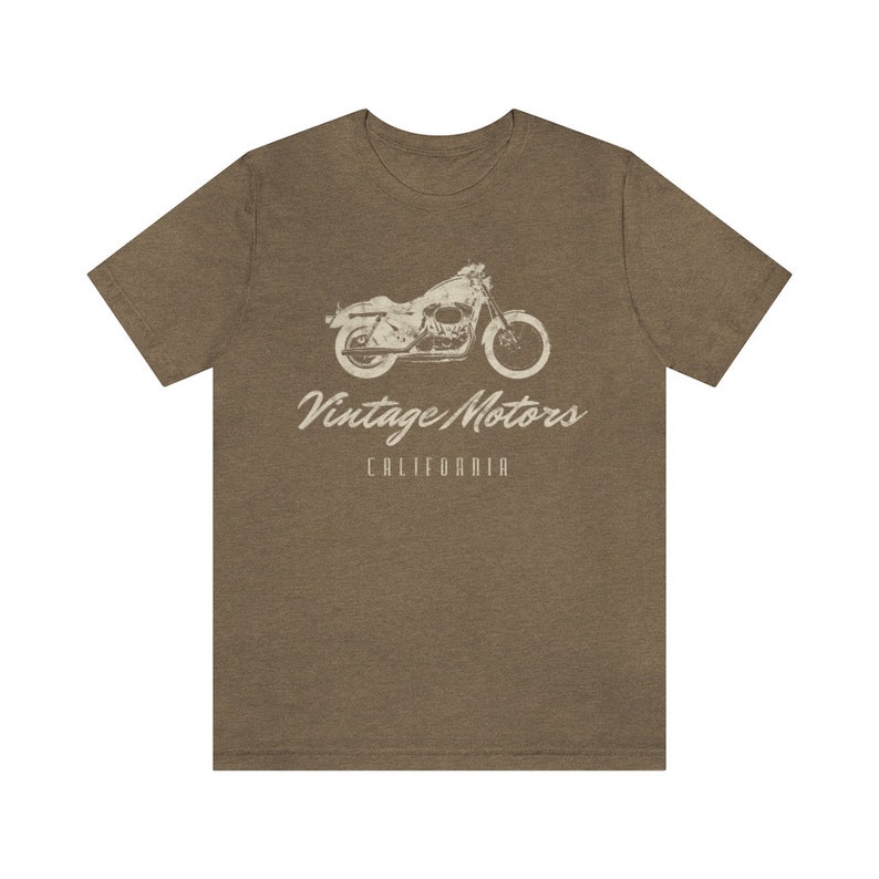 Vintage Motors Motorcycle Graphic Tee California TShirt Distressed Retro Shirt Biker T Shirt Oversized Shirt Band Tee Aesthetic image 7