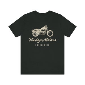 Vintage Motors Motorcycle Graphic Tee California TShirt Distressed Retro Shirt Biker T Shirt Oversized Shirt Band Tee Aesthetic image 8