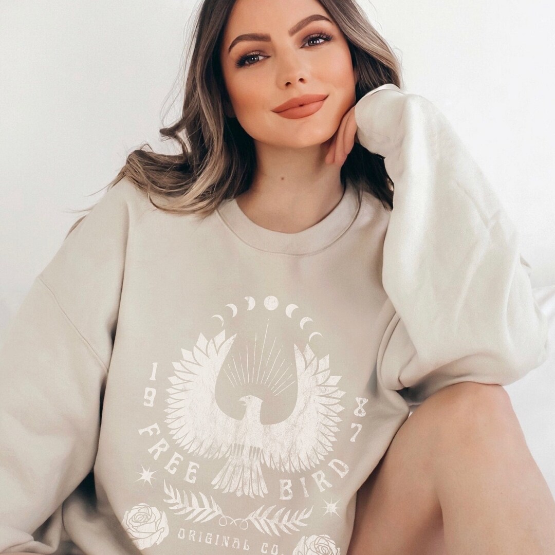 FREE BIRD  MINERAL GRAPHIC SWEATWHIRTS