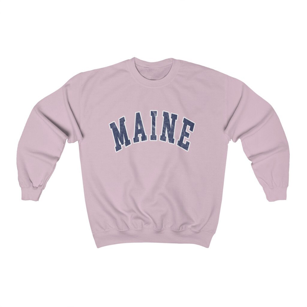 Discover Maine Sweatshirt Cute Preppy Pullover Maine Sweater Preppy Crewneck Beachy Sweatshirts