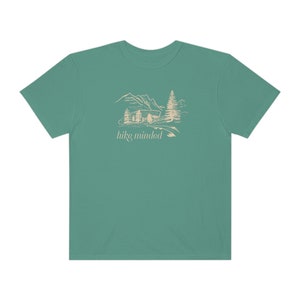 Hike minded comfort kleuren T-shirt retro natuur shirt muesli meisje wandelshirt wildernis wildlife Gorpcore camping shirt nationaal park shirt afbeelding 9