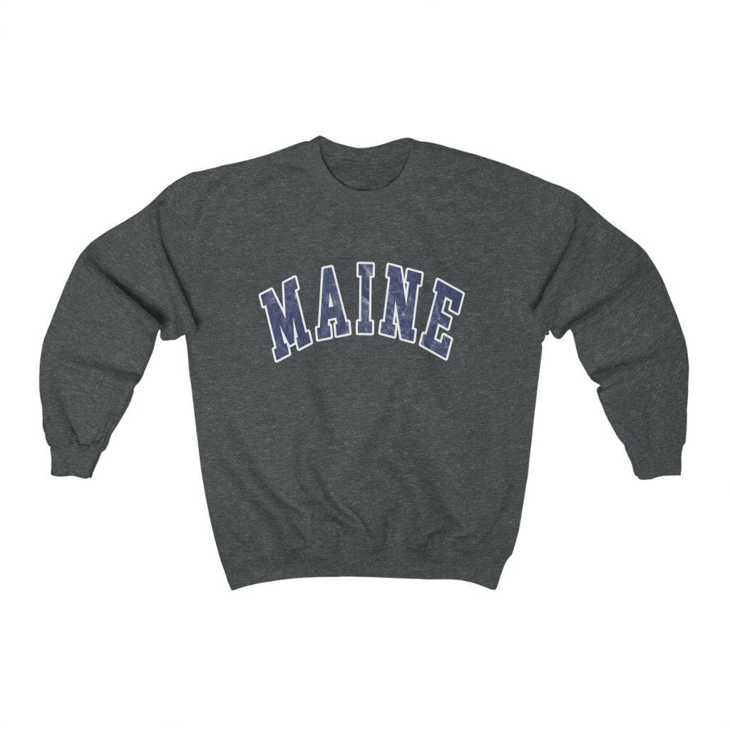 Discover Maine Sweatshirt Cute Preppy Pullover Maine Sweater Preppy Crewneck Beachy Sweatshirts