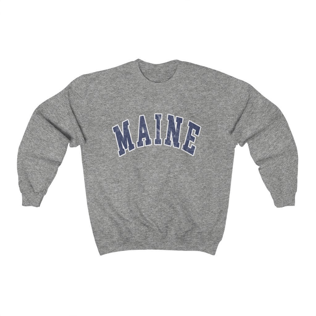 Discover Maine Sweatshirt Cute Preppy Pullover Maine Sweater Preppy Crewneck Beachy Sweatshirts