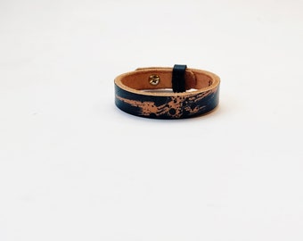 Leather Bracelet,Secret Message Bracelet, Hidden Message, Personalised Gift for Him, Gift for Her,