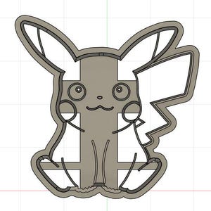 STL - Pikachu Cookie Cutter