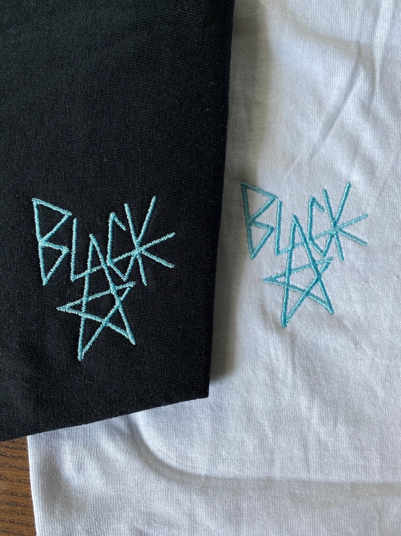 Soul Eater Black Star Shirt Anime Shirt Embroidered Shirt, anime embroidered shirts, subtle anime shirts, simple anime shirts, anime gifts 