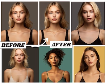 May include: Before and after photos of a person with blonde hair wearing a black tank top. The photos show the difference in skin tone and complexion after using a product.