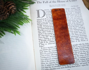 Personalized Leather Bookmark | Book Lover Gift | Custom Leather Bookmark | Birthday Gift for Him | Gift for Her | Custom Initials Bookmark