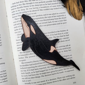 Orca Bookmark | Killer Whale Bookmark | Gift for Book Lover | Ocean Animal Bookmark | Gift for Whale Lover | Nautical Sea Wildlife Bookmark