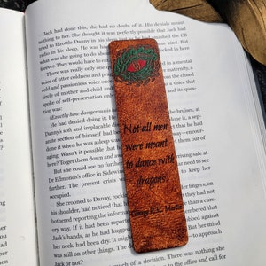 Dragon Bookmark | Leather Bookmark | Fantasy Bookmark | Fairytale Bookmark | Fantasy Novel Book Lover | Magical Bookmark | Geek Gift for Him