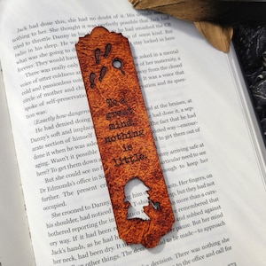 Sherlock Holmes Leather Bookmark | Literary Gift for Book Lover | A Study in Scarlet | Classic Literature Quote | Detective Mystery Bookmark