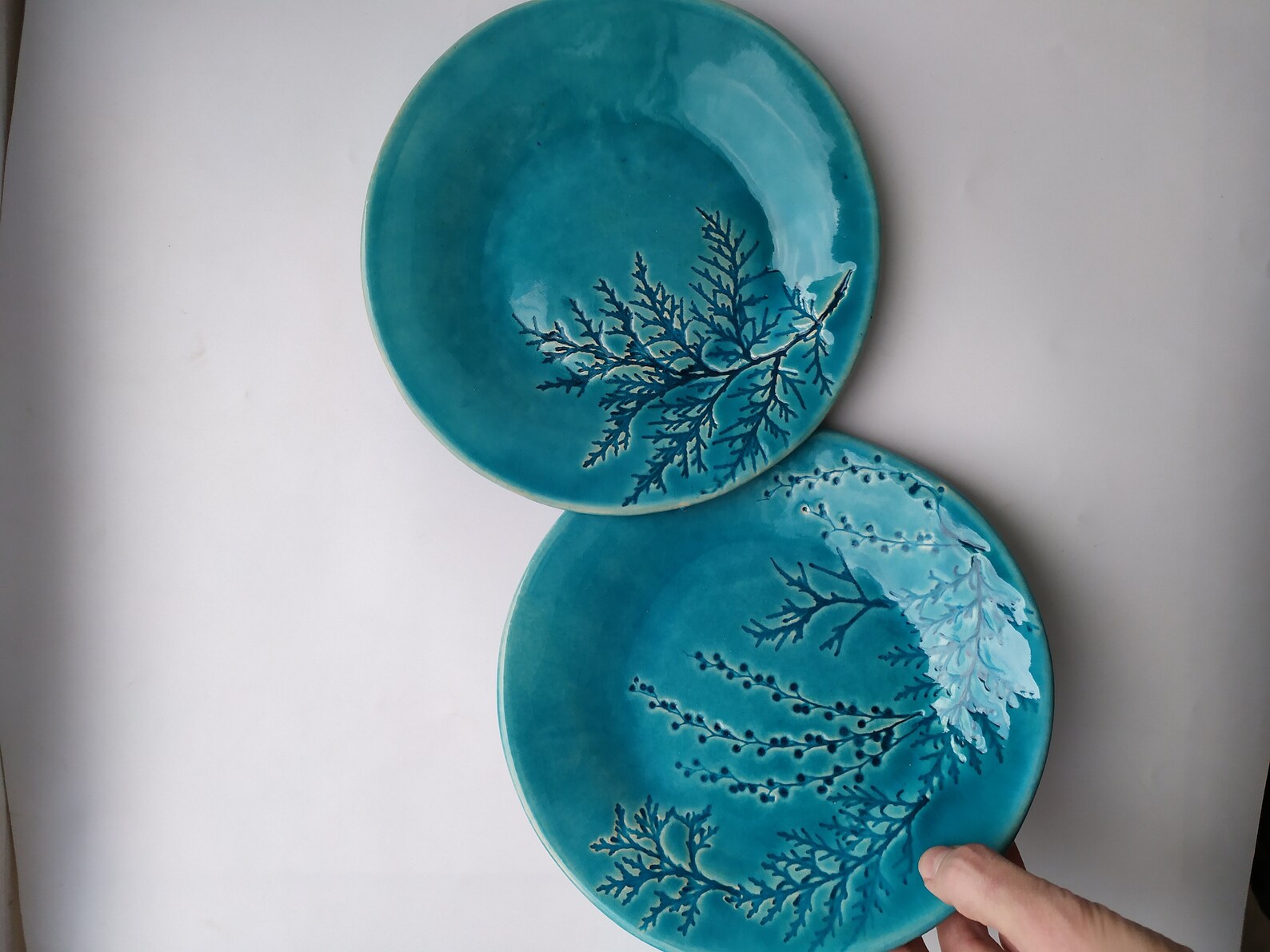 Handmade plates natural plate ceramic plate pressed Etsy