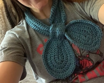 Digital Download Crocheted Keyhole Scarf PDF