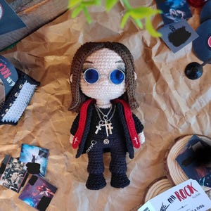 The Mad Man + Bonus Bat – Amigurumi Crochet Pattern | Rock Legend PDF Tutorial