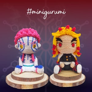 Tutorial: Mini Warrior & Demon Amigurumi Pattern Bundle – Anime-Inspired Crochet PDF – Intermediate Plushie Tutorial (Digital Download)