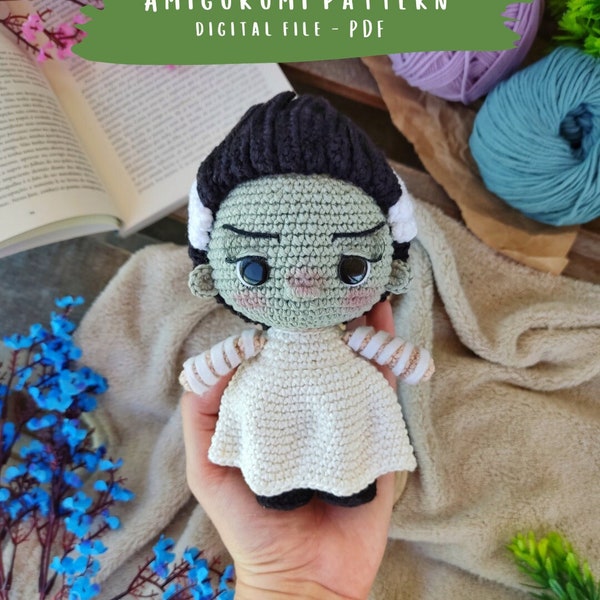 Tutorial: Bride of Frankenstein Amigurumi Pattern