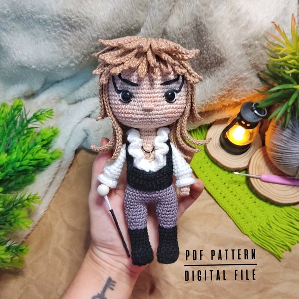 Patrón de crochet amigurumi del Rey Goblin: Muñeco de película de los 80 (Descarga digital)