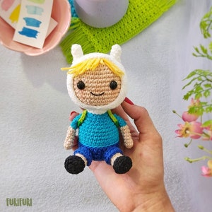 Tutorial: Baby Finn Amigurumi Pattern – Crochet Doll PDF Tutorial – Easy Beginner Digital Pattern Inspired by Cartoon Boy Character