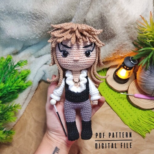 Goblin King Amigurumi Crochet Pattern: 80s Movie Doll (Digital Download)