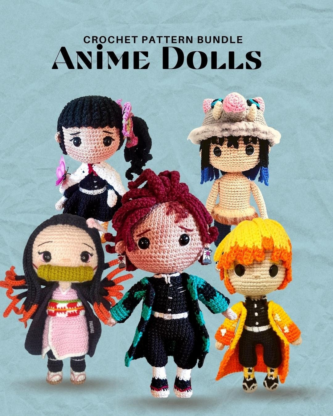 My anime amigurumi crochet doll collection tour  YouTube