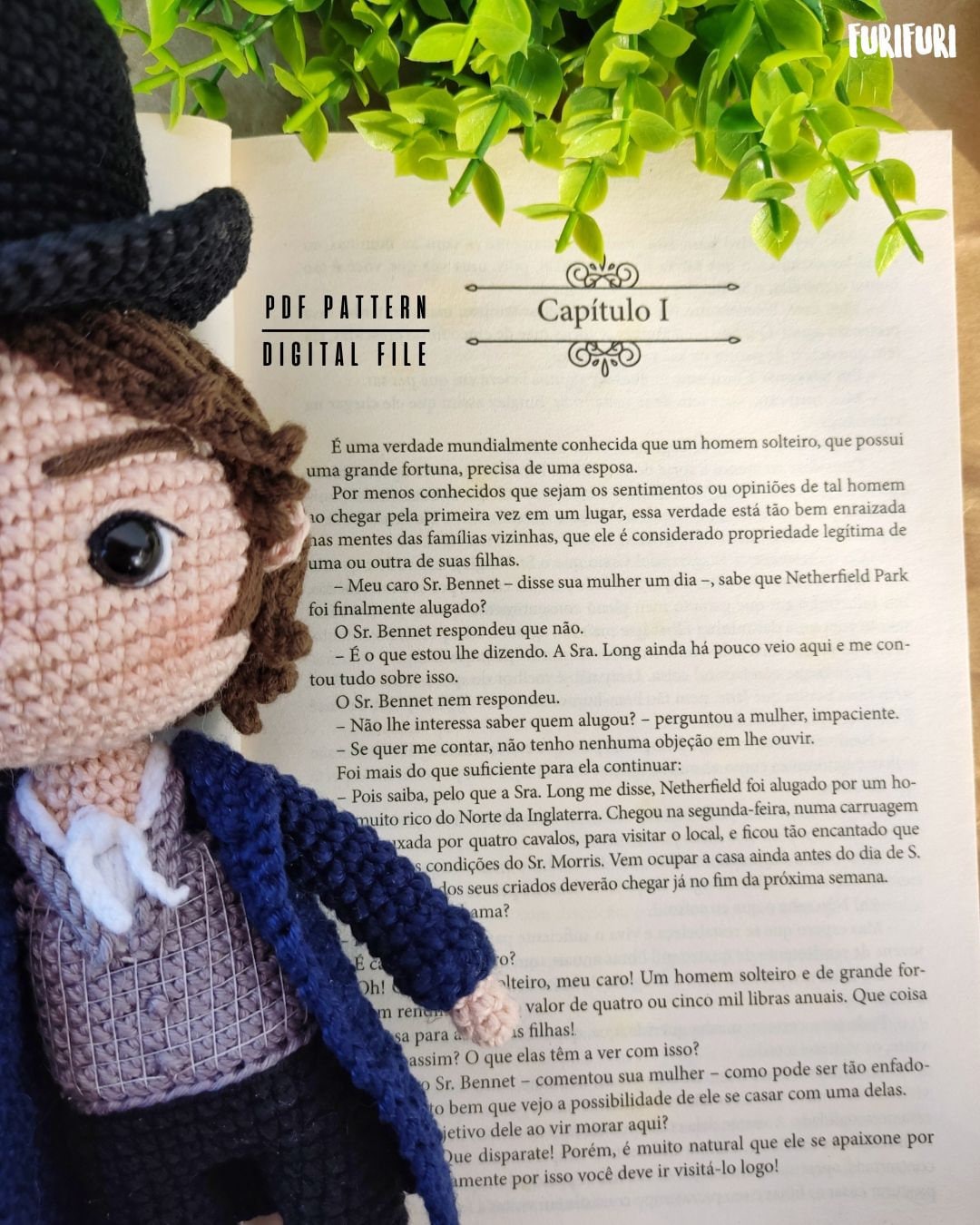 Pride and Prejudice Crochet Pattern: Mr. Darcy \u0026 Elizabeth Bennet Amigurumi  (digital Download) - Etsy, image size:1080x1350
