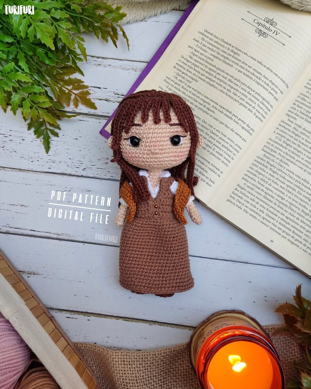 Elizabeth Bennet Crochet Doll Pattern - Pride and Prejudice Amigurumi  (digital Download) - Etsy, image size:1080x1350