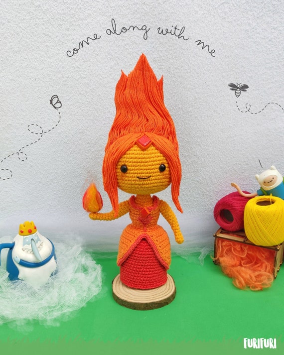 Flame Princess Crochet Doll Pattern: Adventure Cartoon Amigurumi (PDF  Download) - Etsy