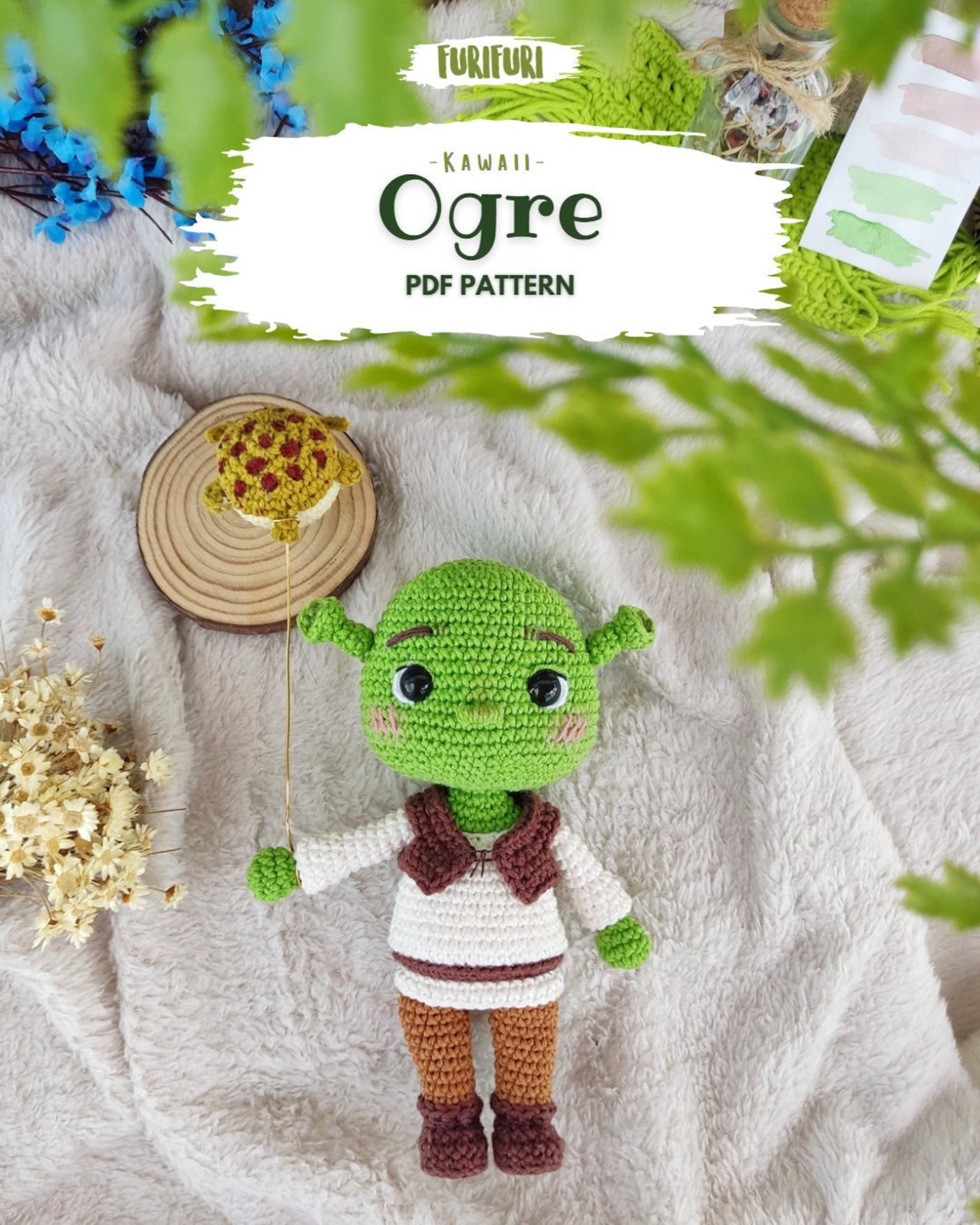 Kawaii Ogre Crochet Pattern: Shrek-inspired Amigurumi (PDF Tutorial) - Etsy