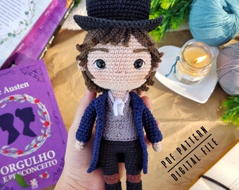 Mr. Darcy Amigurumi Crochet Pattern: Pride and Prejudice Doll (PDF Tutorial)