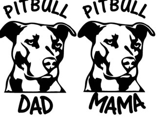 pitbull dad decal