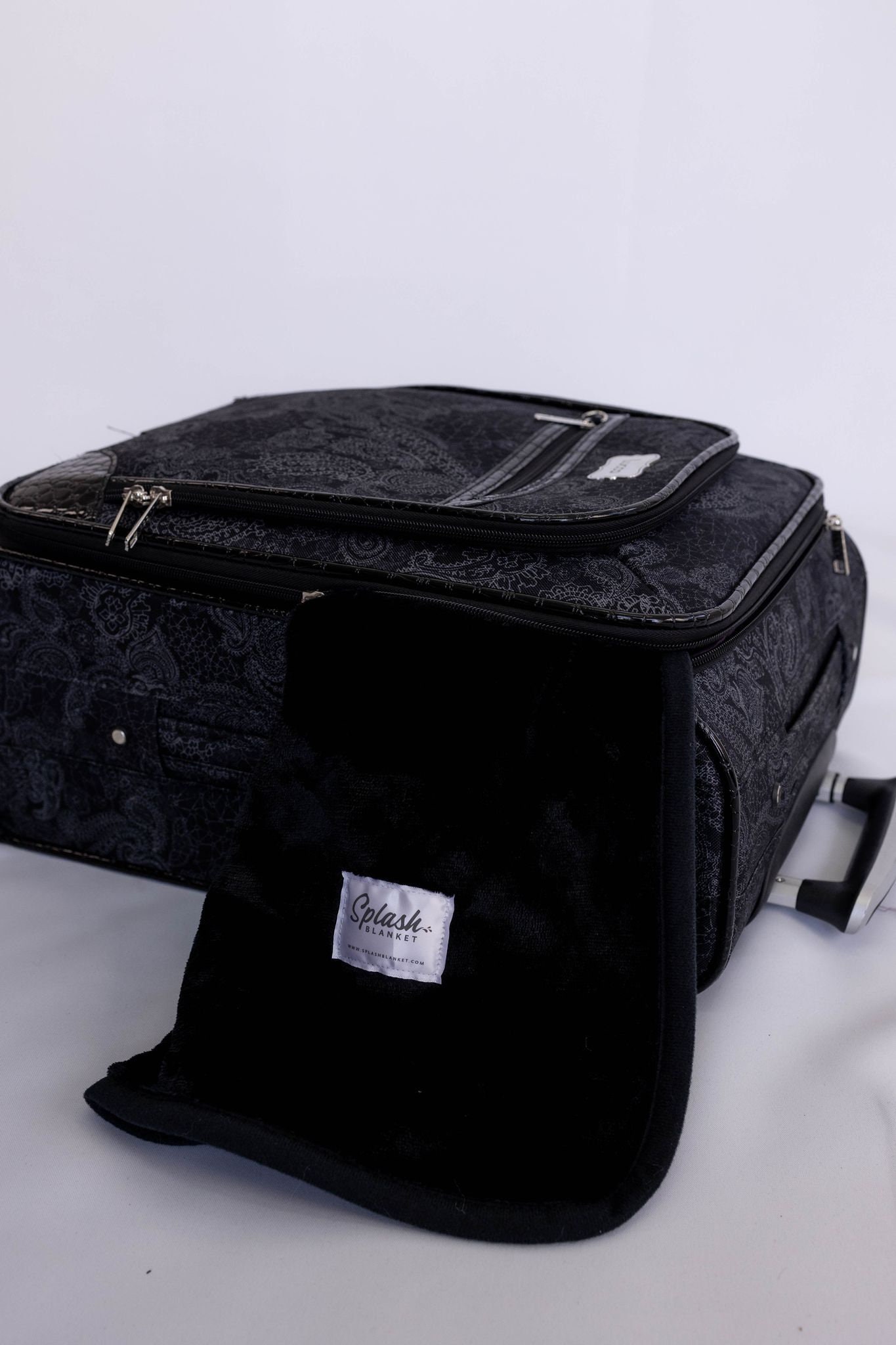 Waterproof Splash Blanket™ Black on Black Double Veluxe Etsy