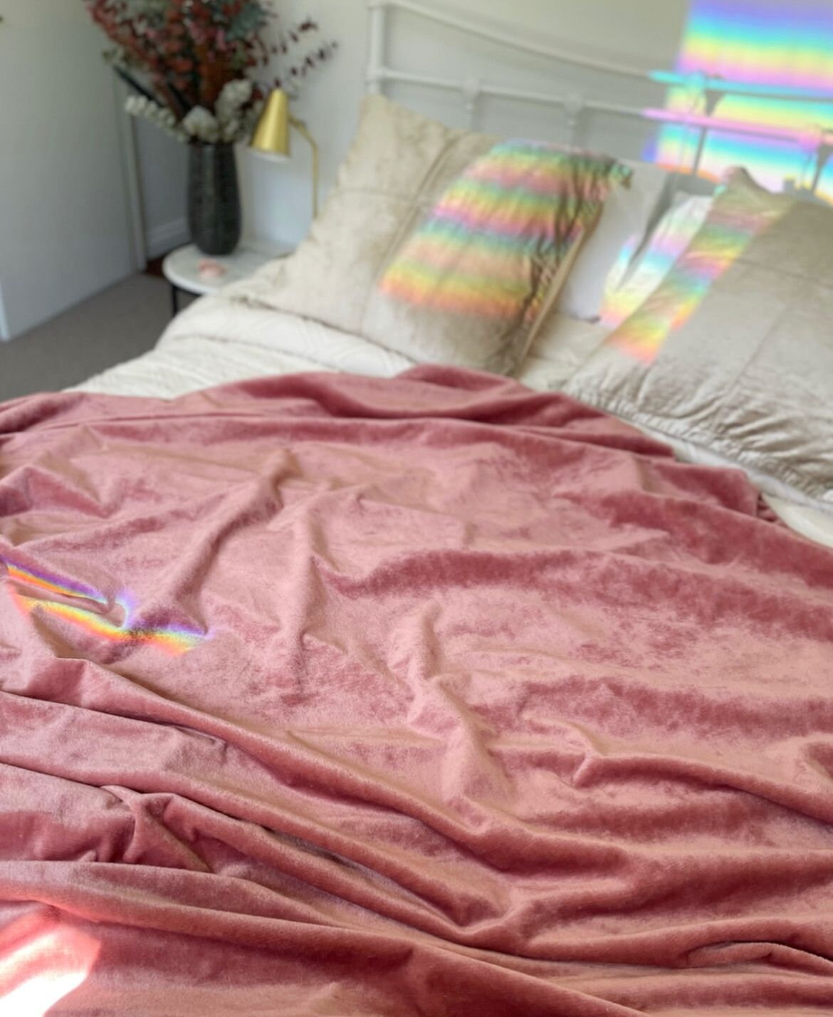 Waterproof Squirt Blanket™ Rose Quartz Quilted Fleece Etsy