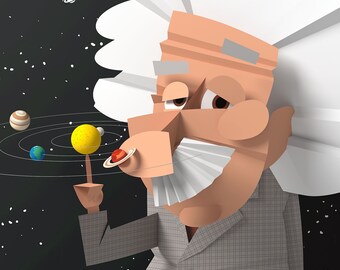 Albert Einstein (Giclée print)