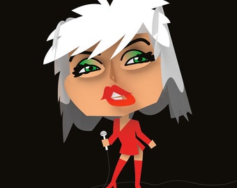 Debbie Harry, singer of Blondie (Giclée print)