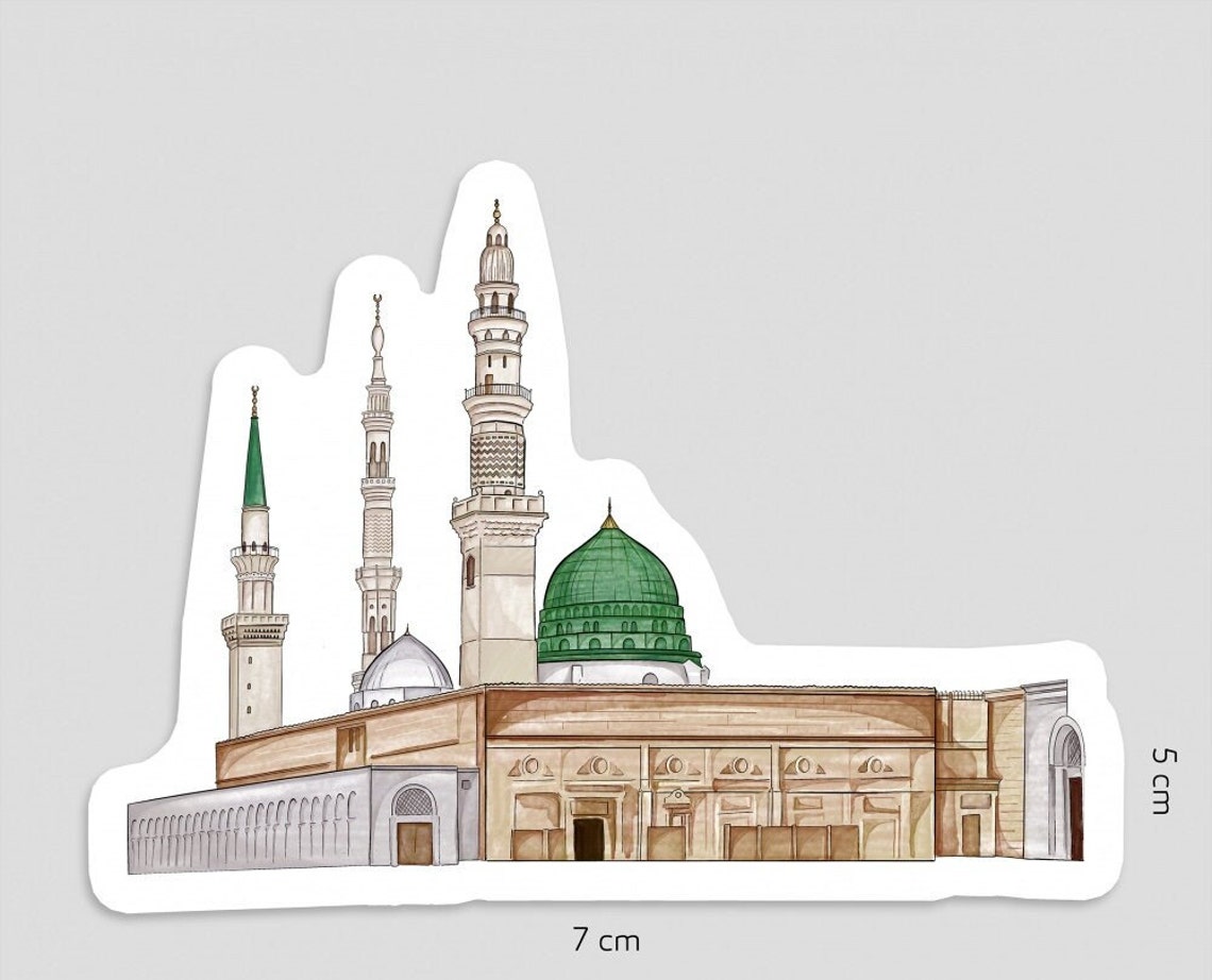 Prophet Model Sticker The Prophet Mosque Sticker (white Border) - Etsy
