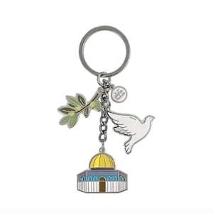 Handcrafted Al Aqsa Mosque Keychain Palestine